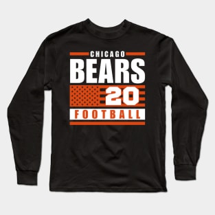 Chicago Bears 1920 American Flag Football - Emiko S Blurred Season #45 Long Sleeve T-Shirt